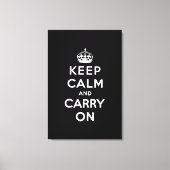 Ruhe behalten und Original weiterführen Leinwanddruck (Vorderseite)