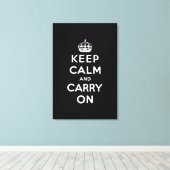 Ruhe behalten und Original weiterführen Leinwanddruck (Insitu (Holzboden))