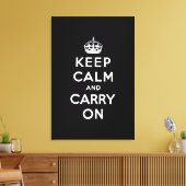 Ruhe behalten und Original weiterführen Leinwanddruck (Insitu (Wohnzimmer))