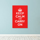 Ruhe behalten und Original weiterführen Leinwanddruck (Insitu (Holzboden))