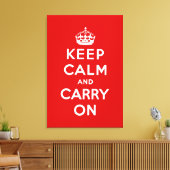 Ruhe behalten und Original weiterführen Leinwanddruck (Insitu (Wohnzimmer))