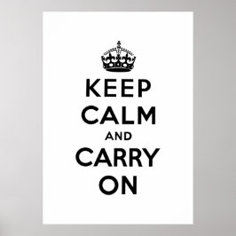 Ruhe behalten und Original weiterführen Poster