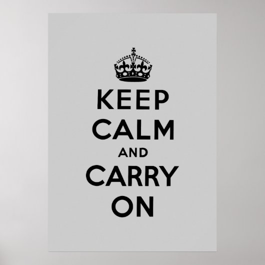Ruhe behalten und Original weiterführen Poster (Vorne)