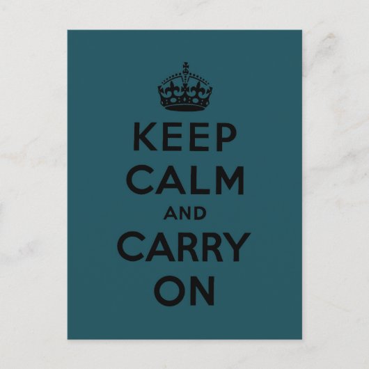 Ruhe behalten und Original weiterführen Postkarte (Vorderseite)