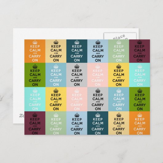 Ruhe behalten und Original weiterführen Postkarte (Vorne/Hinten)