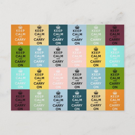 Ruhe behalten und Original weiterführen Postkarte (Vorderseite)