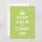 Ruhe behalten und Original weiterführen Postkarte (Vorne/Hinten)