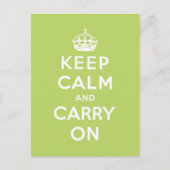 Ruhe behalten und Original weiterführen Postkarte (Vorderseite)