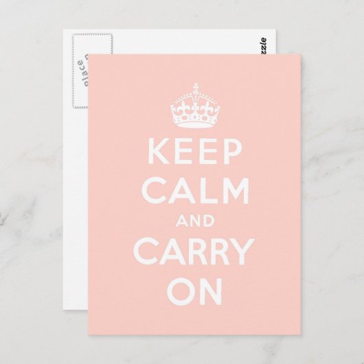 Ruhe behalten und Original weiterführen Postkarte (Vorne/Hinten)