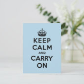 Ruhe behalten und Original weiterführen Postkarte (Stehend Vorderseite)