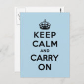 Ruhe behalten und Original weiterführen Postkarte (Vorne/Hinten)