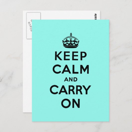 Ruhe behalten und Original weiterführen Postkarte (Vorne/Hinten)