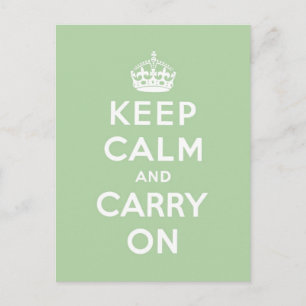 Ruhe behalten und Original weiterführen Postkarte