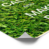 Ruhe behalten und Par herstellen Poster (Ecke)