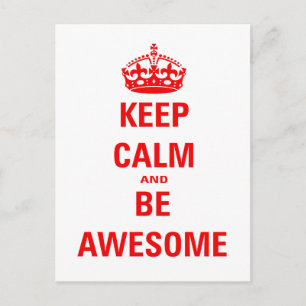 Ruhe behalten und Phantastisch sein Postkarte