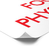 Ruhe behalten und Physiotherapie im Mittelpunkt Poster (Ecke)