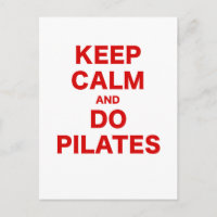 Ruhe behalten und Pilates tun