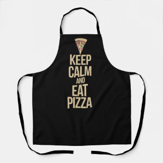 Ruhe behalten und Pizza essen Schürze