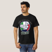 Ruhe behalten und Pizza essen T-Shirt (Vorne ganz)