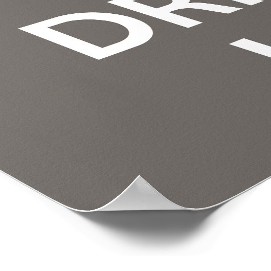 Ruhe behalten und Poster trinken - Kakao (Ecke)