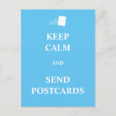 Ruhe behalten und Postkarten versenden (Vorderseite)