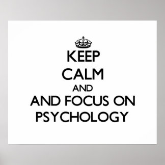 Ruhe behalten und Psychologie im Mittelpunkt Poster