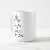 Ruhe behalten und Python lustigen Software-Ingenie Kaffeetasse (Vorderseite Links)