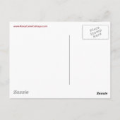 Ruhe behalten und Rot spielen Postkarte (Rückseite)