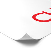 Ruhe behalten und Schokolade essen Poster (Ecke)