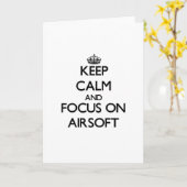 Ruhe behalten und sich auf Airsoft zu konzentriere Karte (Gelbe Blume)