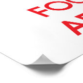 Ruhe behalten und sich auf die ÄSTHETIK zu konzent Poster (Ecke)