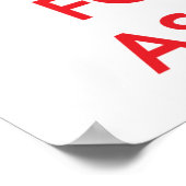 Ruhe behalten und sich auf die Bewertung zu konzen Poster (Ecke)