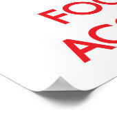 Ruhe behalten und sich auf die Rechnungslegung zu  Poster (Ecke)