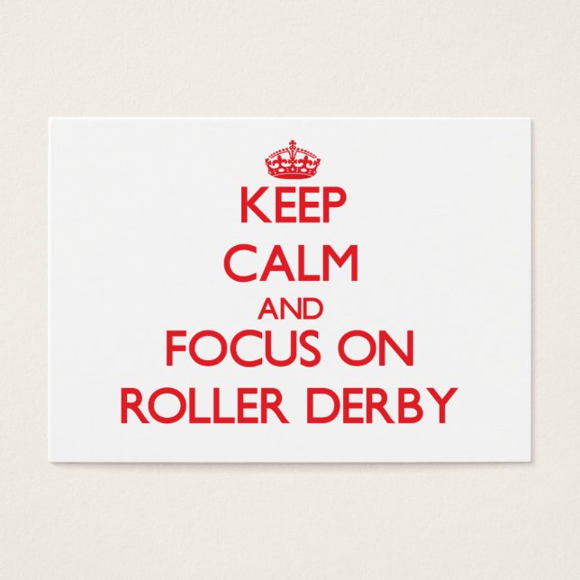 Ruhe behalten und sich auf Roller Derby zu konzent (Vorderseite)