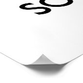 Ruhe behalten und sich auf Sozialstudien zu konzen Poster (Ecke)
