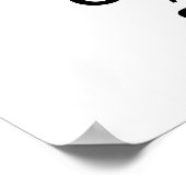 Ruhe behalten und Ski on Poster (Ecke)