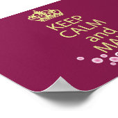 Ruhe behalten und Soap-Plakat herstellen Poster (Ecke)