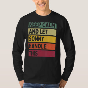 Ruhe behalten und Sonny Gelassen, dieses Retro-Ang T-Shirt