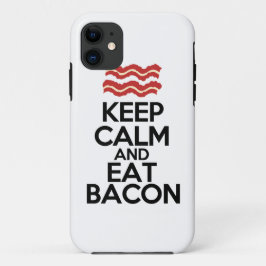 Ruhe behalten und Speck auf witzigen Fall essen Case-Mate iPhone Hülle