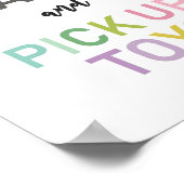 Ruhe behalten und Spielzeug-Poster abholen Poster (Ecke)