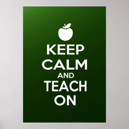 Ruhe behalten und Teach On Poster (Vorne)