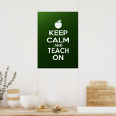 Ruhe behalten und Teach On Poster (Küche)