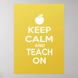 Ruhe behalten und Teach On Poster