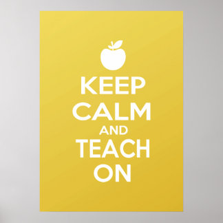 Ruhe behalten und Teach On Poster
