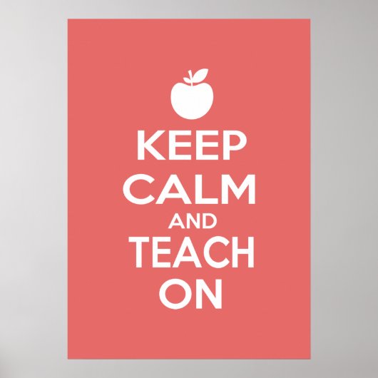Ruhe behalten und Teach On Poster (Vorne)