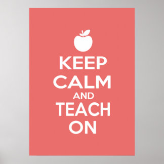Ruhe behalten und Teach On Poster