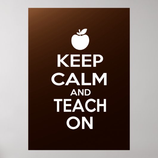 Ruhe behalten und Teach On Poster (Vorne)