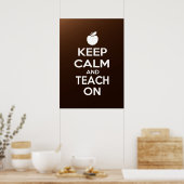 Ruhe behalten und Teach On Poster (Küche)