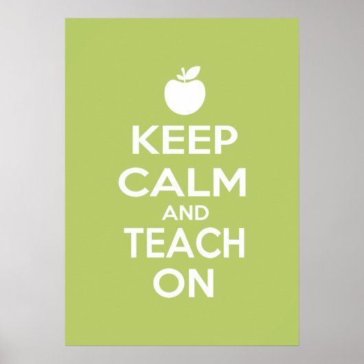 Ruhe behalten und Teach On Poster (Vorne)