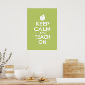 Ruhe behalten und Teach On Poster (Küche)